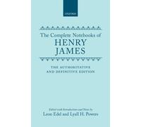 Editor The Complete Notebooks of Henry James (Copertina rigida)