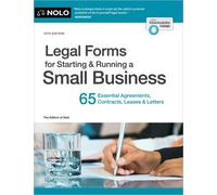 Editors of Nolo Legal Forms for Starting & Running a Small Business (Tascabile)