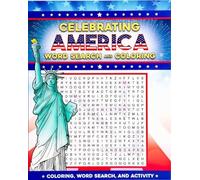 Editors of Thunder Bay Pr Celebrating America Word Search and Color (Tascabile)
