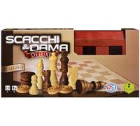 Editrice Giochi 6036101- Classic Games Dama & Scacchi Deluxe in Legno