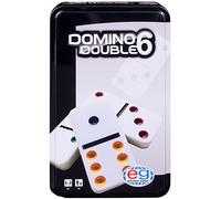 Editrice Giochi, giochi da tavolo classici Domino da viaggio, in confezione di metallo