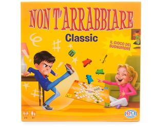Editrice Giochi, Non T'Arrabbiare, Giochi da Tavolo, 6+ Anni | Gioco Da Tavolo Classico, 4 Pedine, Caselle Base e Arrivo, Obiettivo Raggiungere Il Traguardo, Dai 6 Anni