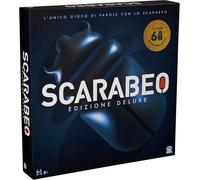 Scarabeo deluxe 60° anniversario, gioco da tavola classico con plancia girevole,