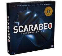Scarabeo deluxe 60° anniversario, gioco da tavola classico con plancia girevole,