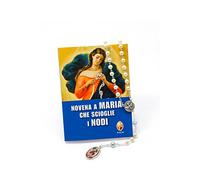 Editrice Shalom - Confezione Novena a Maria Che Scioglie i Nodi con Corona Devozionale | Libretto Preghiere, Storia e Santo Rosario | Formato Tascabile con Custodia in PVC (11x14,5 cm)