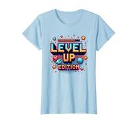 Edizione Level Up: Celebrazione del Successo dei Giocatori Maglietta, Donna, Celeste, L