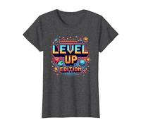 Edizione Level Up: Celebrazione del Successo dei Giocatori Maglietta, Donna, Grigio Scuro, L