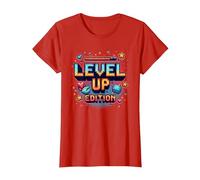 Edizione Level Up: Celebrazione del Successo dei Giocatori Maglietta, Donna, Rosso, L