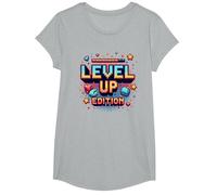 Edizione Level Up: Celebrazione del Successo dei Giocatori Maglietta, Ragazze, Grigio Melange, L