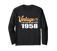 Edizione Limitata 1958 Compleanno 1958 Nato nel 1958 Maglia a Manica