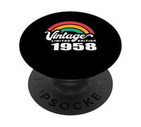 Edizione Limitata 1958 Compleanno 1958 Nato nel 1958 PopSockets PopGrip Adesivo