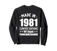 Edizione Limitata 1981 Compleanno 1981 Nato nel 1981 Felpa