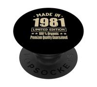 Edizione Limitata 1981 Compleanno 1981 Nato nel 1981 PopSockets PopGrip Adesivo