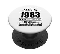 Edizione Limitata 1983 Compleanno 1983 Nato nel 1983 PopSockets PopGrip Adesivo