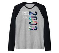 Edizione limitata 2003 Birthday Born In June Compleanno 2003 Maglia con Maniche Raglan