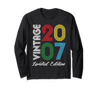 Edizione limitata 2007 Compleanno 2007 Nato 2007 Vintage Maglia a Manica