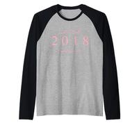 Edizione limitata 2018 Compleanno 2018 Nato 2018 Vintage Maglia con Maniche Raglan