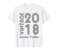 Edizione limitata 2018 Compleanno 2018 Nato 2018 Vintage Maglietta