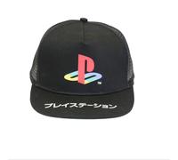 Edizione Limitata 30° Anniversario Cappello Aida’s per Playstation - Cappello con Tesa Piatta, Retro in Retinato e Logo Giapponese - Regolabile per Bambini e Adulti (IT, Numero, 54, 55, Nero)