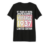 Edizione Limitata per Il 87° Compleanno Nato nel 1937 Maglietta Premium