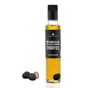 Edizione olio di tartufo nero con tartufo nero intero. 250ml. Da olio d'oliva extra vergine. Per salse e per arricchire i piatti. Adatto a diete vegane e senza glutine.
