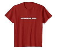 Edizione Speciale Human Maglietta, Bambini, Mirtillo Rosso, 6 Anni