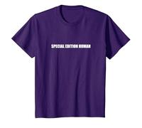 Edizione Speciale Human Maglietta, Bambini, Viola, 12 Anni
