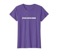 Edizione Speciale Human Maglietta, Donna, Viola mélange, 3XL