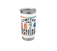 Edizione speciale limitata Compleanno nato nel 1974 Bicchiere termico in acciaio inox doppia parete