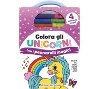 Edizioni del Borgo EDB56453A Colora gli Unicorni con i Pennarelli Magici