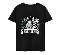 EDJ Sensi Seeds Weed Ganja Marijuana T Shirt Navy M_18673 Navy