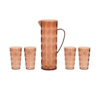 EDM 869702 - Set di caraffa con bicchieri in plastica riciclata (5 pezzi), marca EDM Product - EAN: 8720194998625