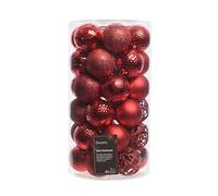 PALLINE NATALE ROSSE ASSORTITE 6 CM