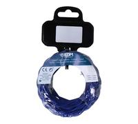 EDM Cavo in tessuto intrecciato 2 x 0,75 mm C-75 blu seta 5 m
