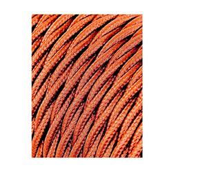 EDM Cavo tessile intrecciato 2 x 0,75 mm C-20 marrone seta 5 m