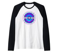 EDM Dubstep Basshead Drop The Bass Speaker Maglia con Maniche Raglan