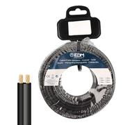 EDM Product Cavo Parallelo Piatto EDM 28712 Nero 10 m 2 x 0,75 mm - Marca EAN: 8425998287127