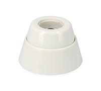 EDM R44043 Lamp Holder Zocalo Straight Porcelain Shrink-Wrapped, Multicolour, E 27