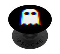 EDM Techno Rave Fantasma Trippy Vaporwave Halloween Musica Party PopSockets PopGrip Adesivo