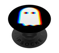 EDM Techno Rave Fantasma Trippy Vaporwave Halloween Musica Party PopSockets PopGrip Adesivo