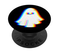 EDM Techno Rave Fantasma Trippy Vaporwave Halloween Musica Party PopSockets PopGrip Adesivo