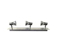 EDM Three Spotlight Strip Nickel Satin GU10 led Sun 32056