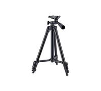 EDM Treppiede leggero con livellatore e filettatura da ¼ e leva regolabile in altezza a 90º e 360º Ø55x33-103cm colore nero