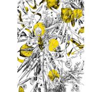 Edmond Petit Carta da parati Feu d'Artifice Lègumes - Feu d'Artifice Lègumes - Citron
