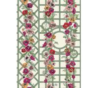 Edmond Petit Carta da parati Jardin d'Anémones - Orange/ Rouge