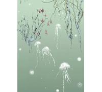 Edmond Petit Carta da parati Nautilus/ Méduses/ Nénuphars - Méduses droit - Aqua