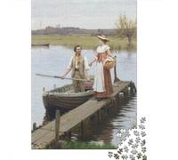 Edmund Blair Leighton 1000 Pezzi Jigsaw Puzzle in Legno opere d'arte famose nel mondo, Giochi Puzzles Giochi Rilassamento E Intelligence, Rompicapo museo Per Gioco Familiare, Regalo Per Amore E Amico