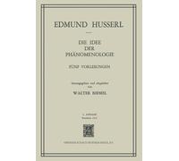 Edmund Husserl Die Idee Der Phanomenologie (Tascabile)