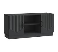 EDNRSOG Mobile TV nero 102 x 34,5 x 47 cm Entertainment Center in legno con scomparti e cassetti per soggiorno, design moderno