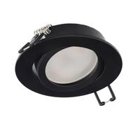 EDO AKTYN 1 OV Nero faretto da soffitto rotondo nero lampada da incasso a soffitto IP20 spot da soffitto EDO777122